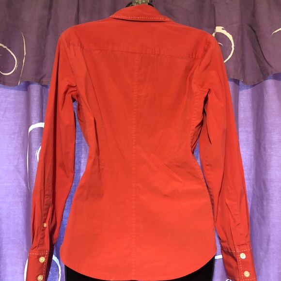 Peach color / Gap  long sleeve women shirt - Picture 3 of 4